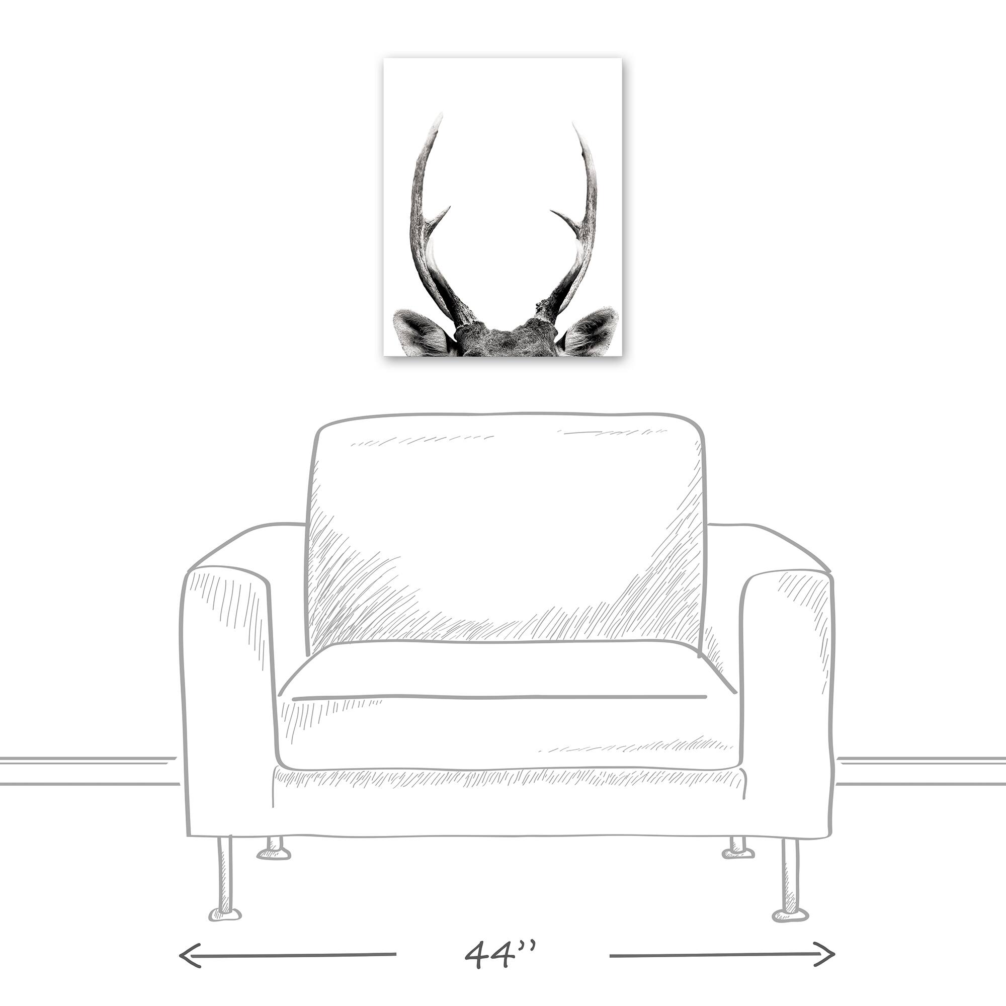 Peeking Deer 16" x 20" Canvas Wall Art
